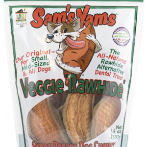 Sam's Yams Veggie Rawhide Sweet Potato Dog Treats, 14 oz
