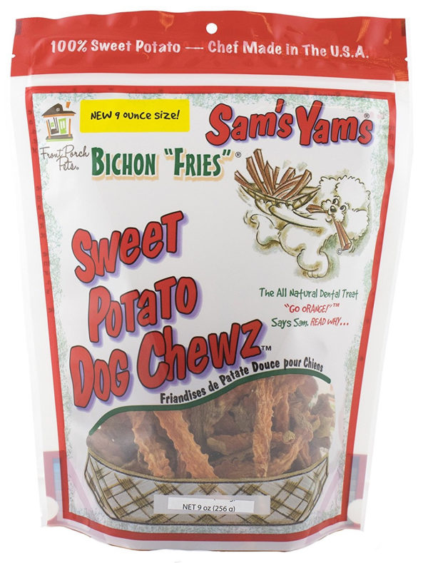 Sams Yam's Bichon Fries Sweet Potato Dog Chews, 9 oz
